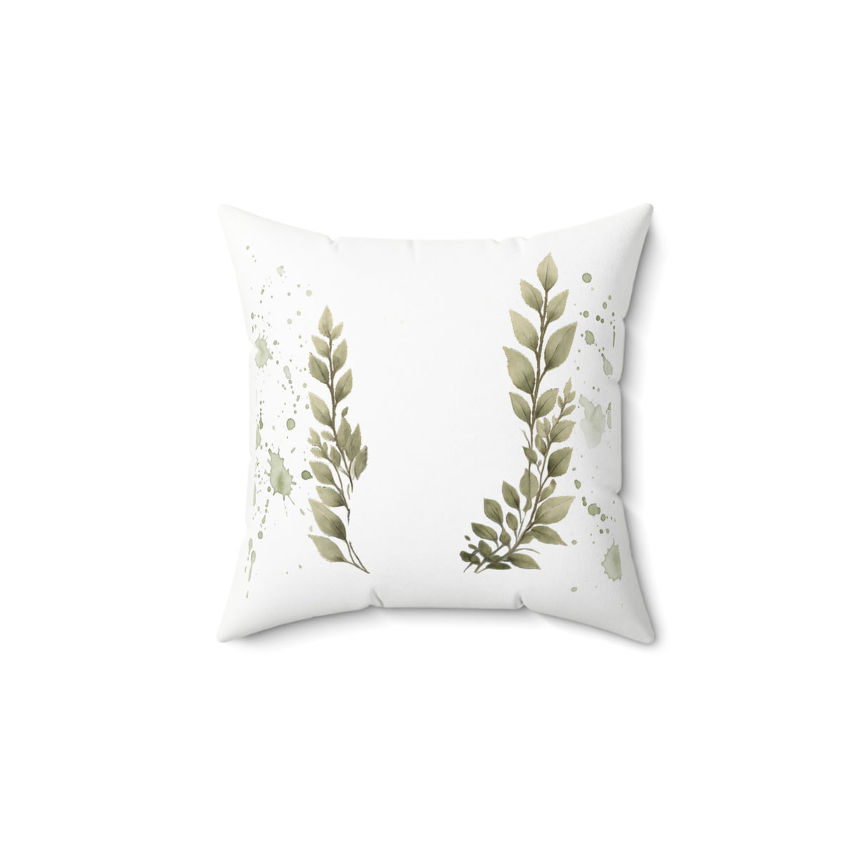 Botanical Leaf Pillow, Minimalist Nature Decor