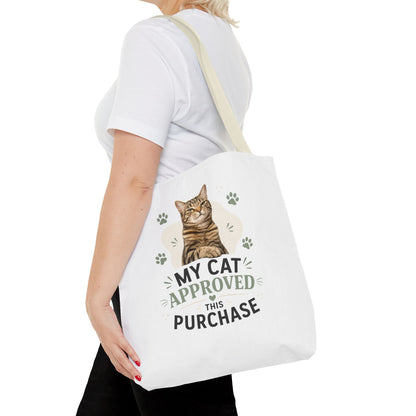 Cat-Approved Tote Bag – "My Cat Approved This Purchase" Cute Cat Shopper Tote
