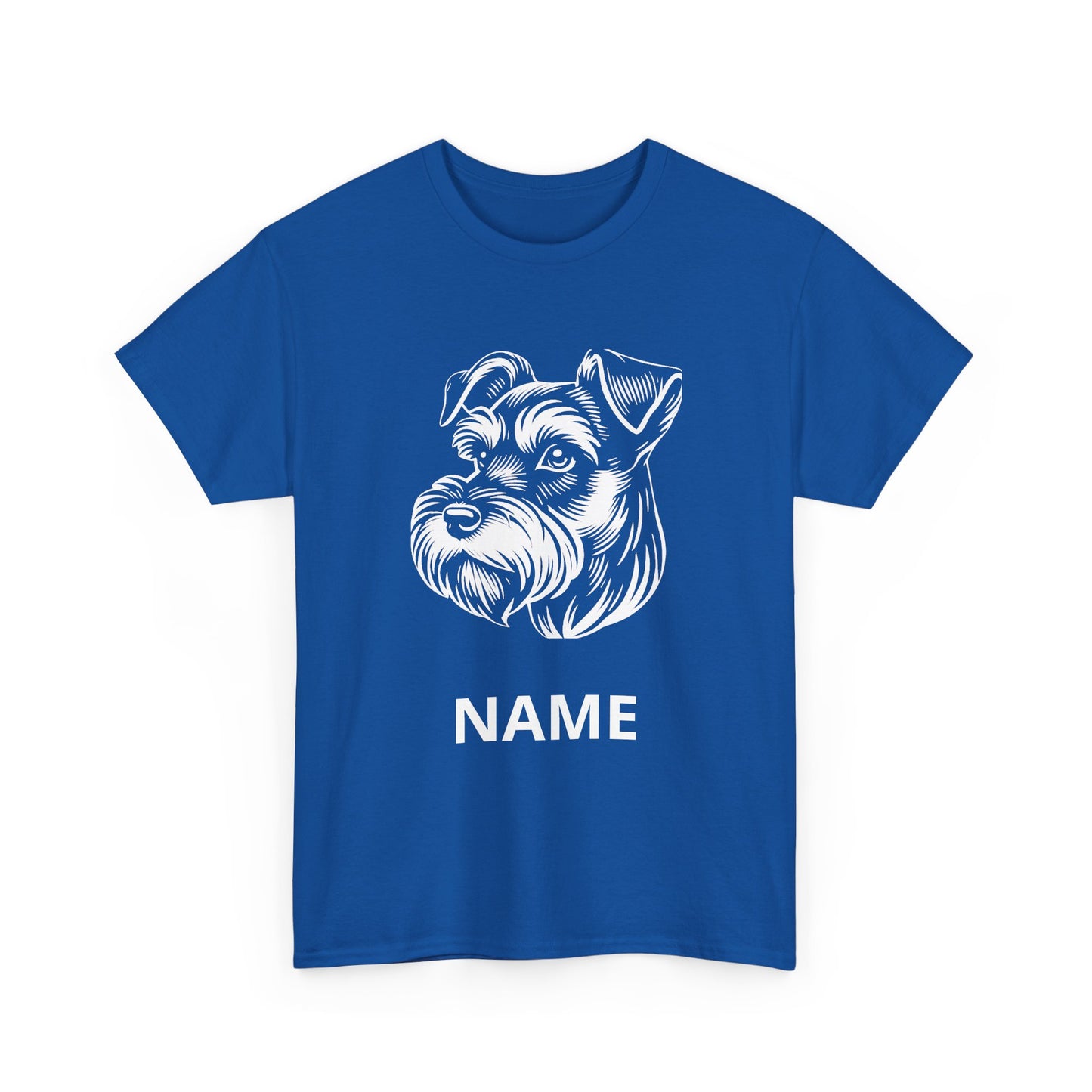 Personalized Schnauzer T‑Shirt — Custom Dog Name Tee