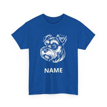 Personalized Schnauzer T‑Shirt — Custom Dog Name Tee