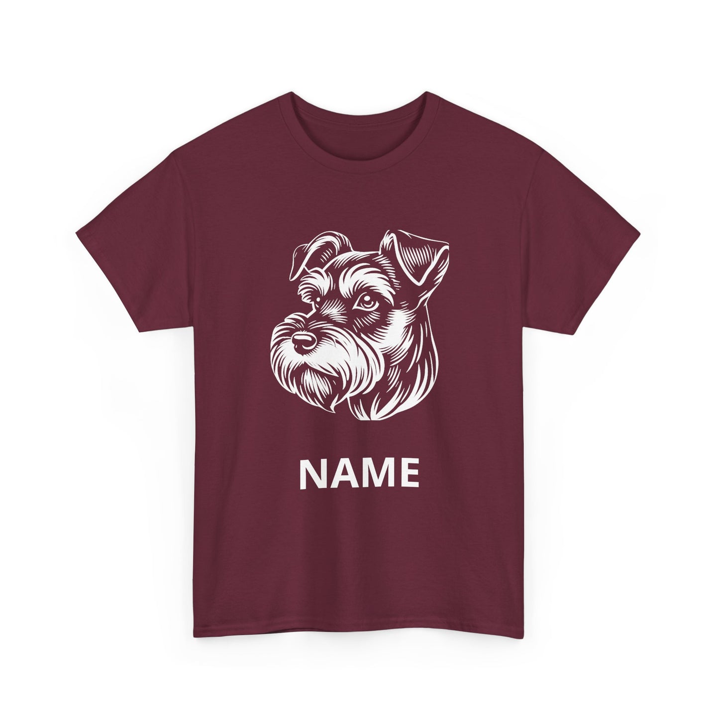 Personalized Schnauzer T‑Shirt — Custom Dog Name Tee