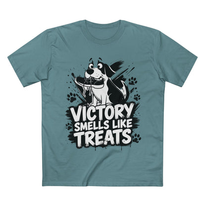 Victory Smells Like Treats Tee — Funny Dog Lover T‑Shirt