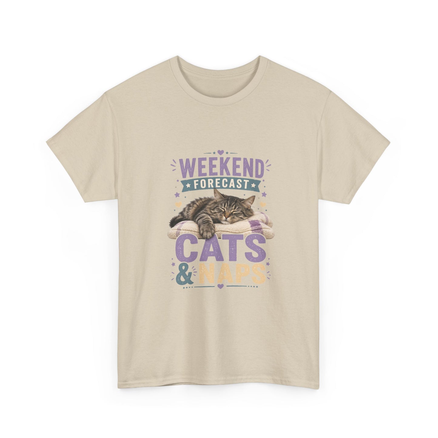 Cats & Naps Weekend Tee — Funny Cat Lovers Shirt