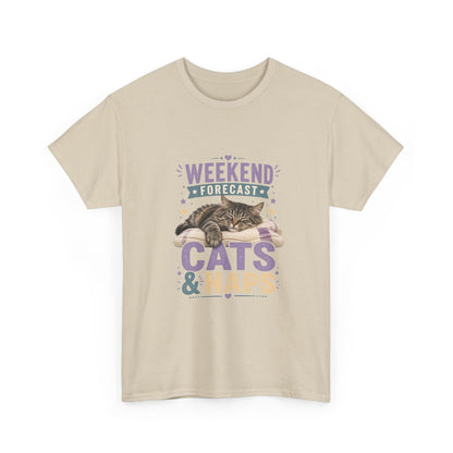 Cats & Naps Weekend Tee — Funny Cat Lovers Shirt