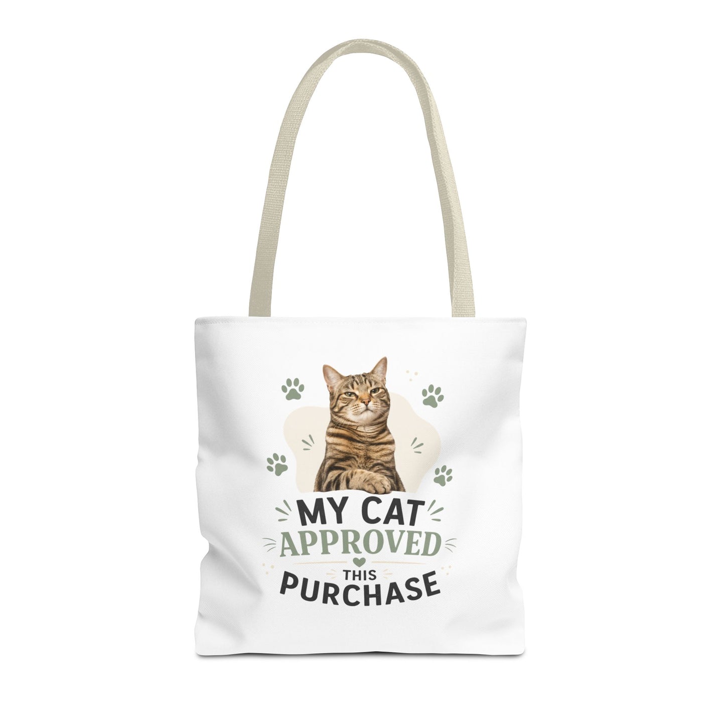 Cat-Approved Tote Bag – "My Cat Approved This Purchase" Cute Cat Shopper Tote