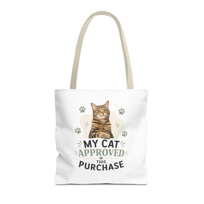 Cat-Approved Tote Bag – "My Cat Approved This Purchase" Cute Cat Shopper Tote