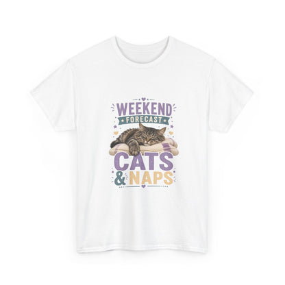 Cats & Naps Weekend Tee — Funny Cat Lovers Shirt