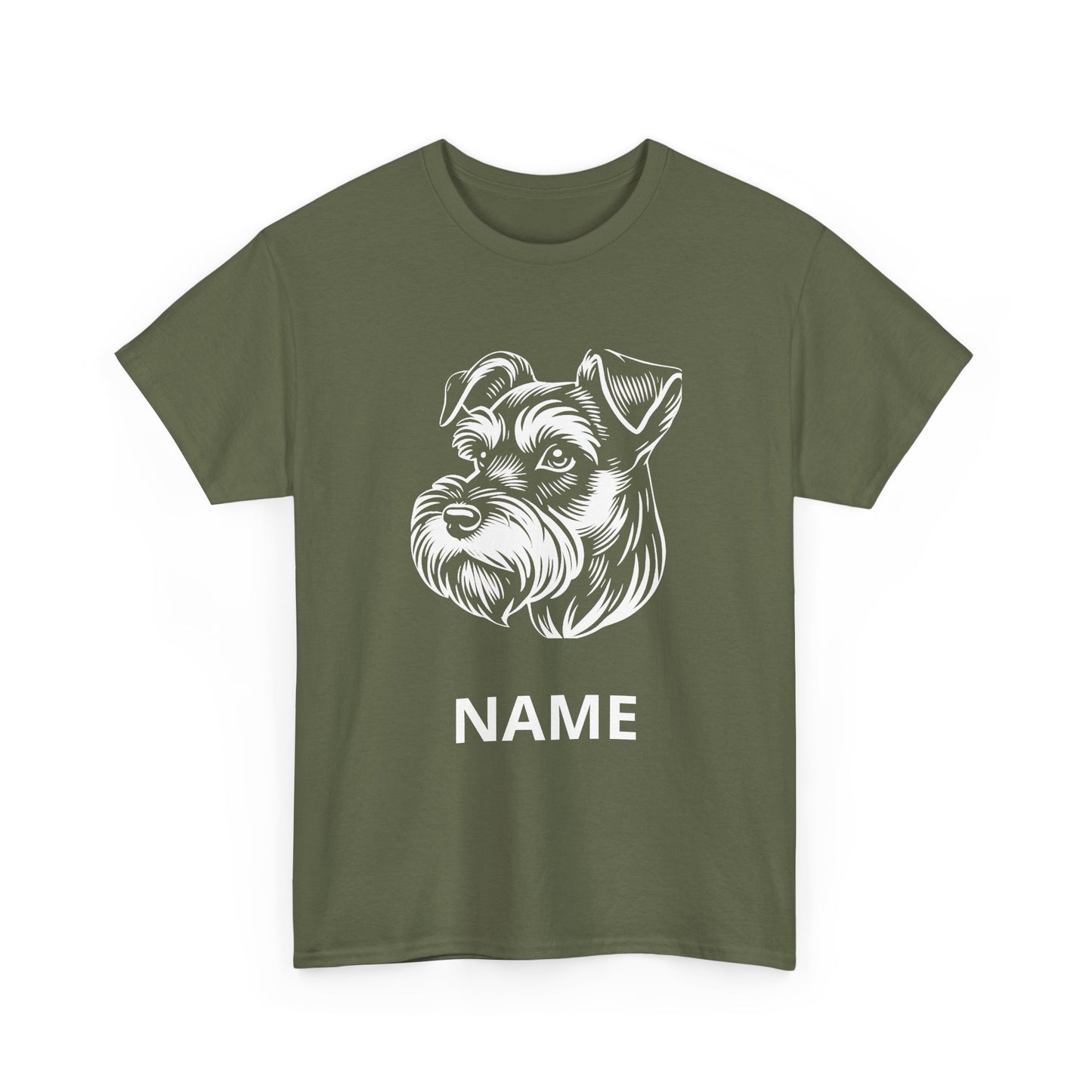 Personalized Schnauzer T‑Shirt — Custom Dog Name Tee