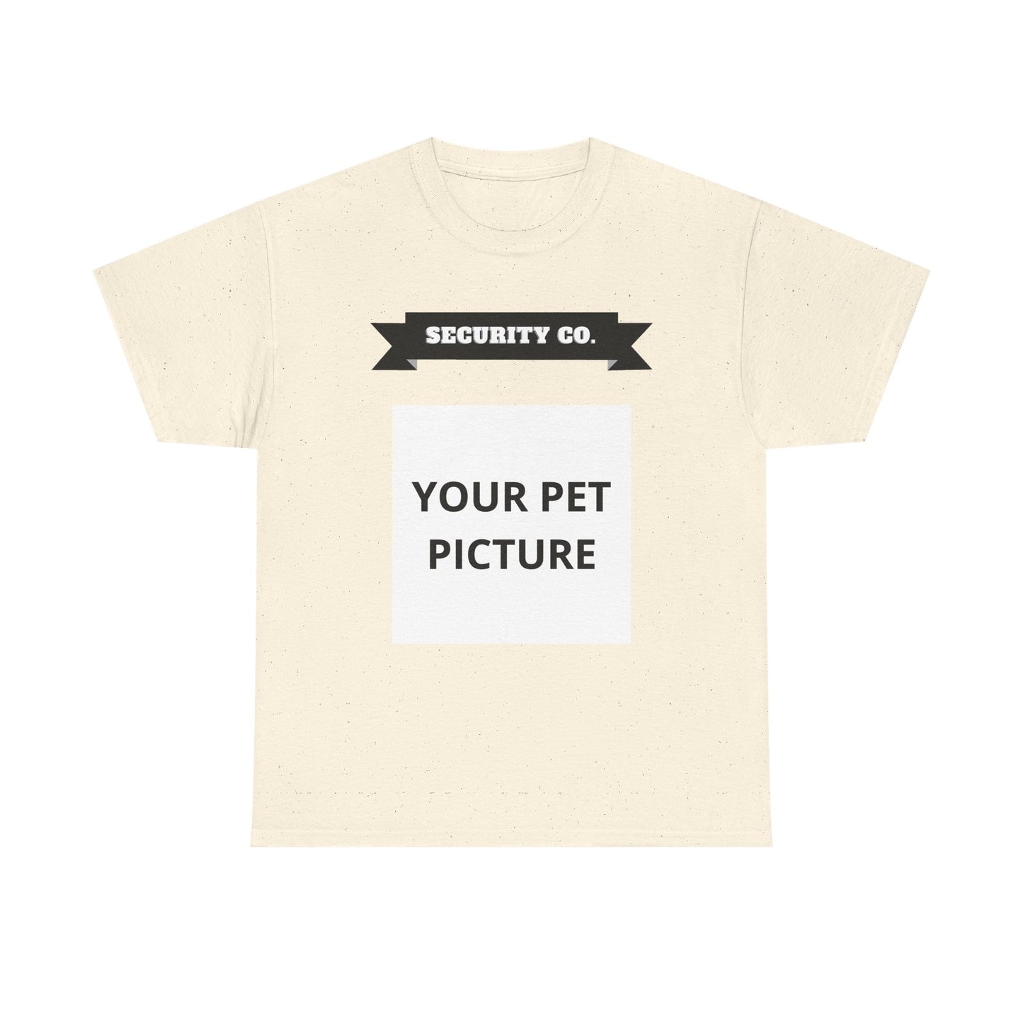 Security Co. Custom Pet Picture Tee — Personalized Pet Photo T-Shirt