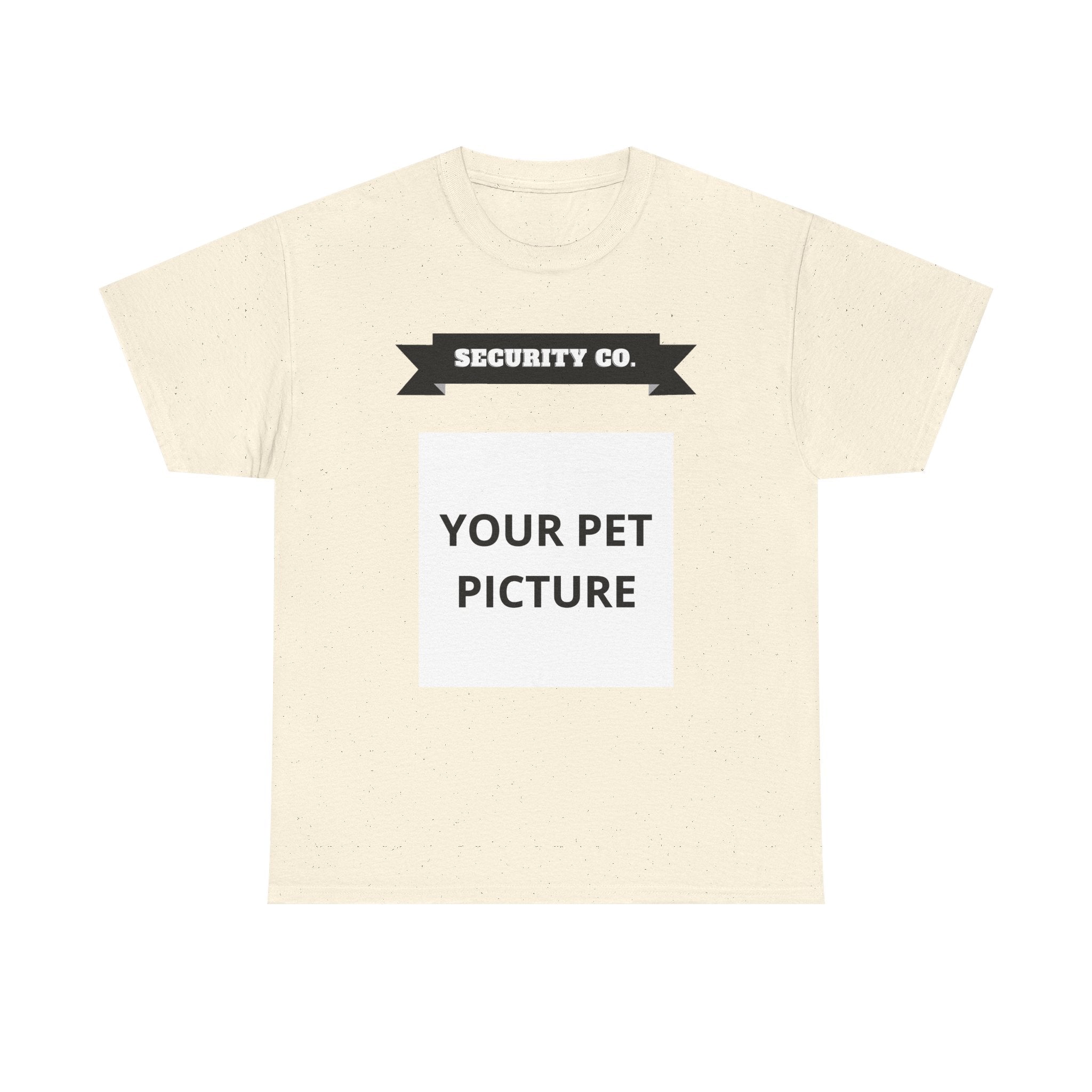 Security Co. Custom Pet Picture Tee — Personalized Pet Photo T-Shirt