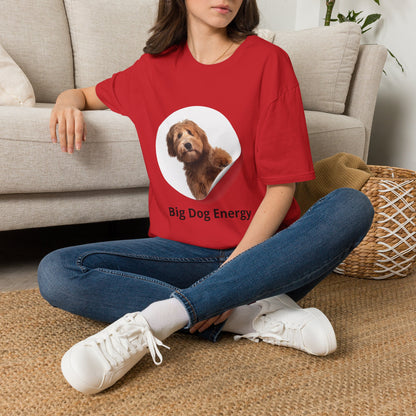 Big Dog Energy T-Shirt — Cute Peekaboo Doodle Graphic Tee