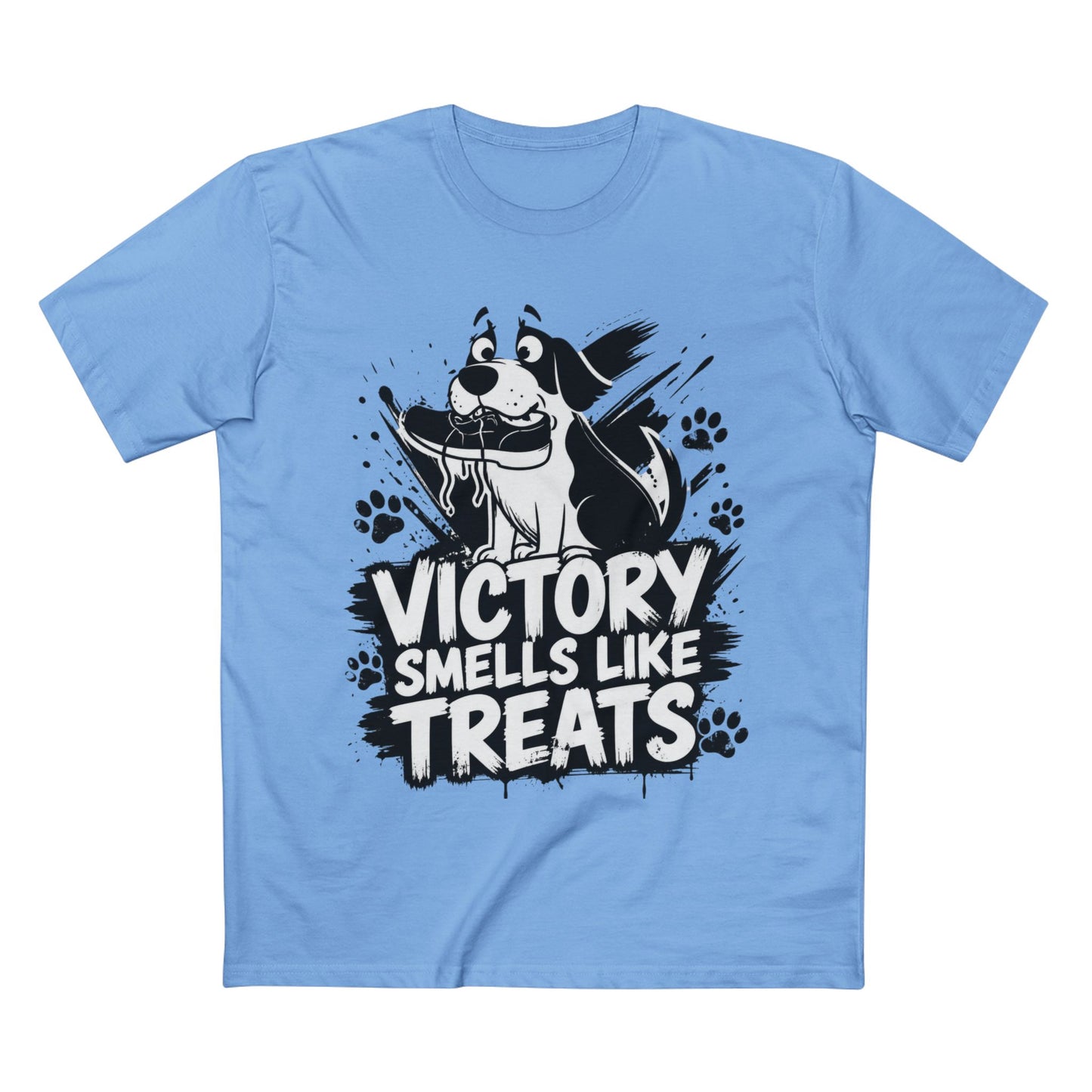 Victory Smells Like Treats Tee — Funny Dog Lover T‑Shirt