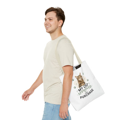 Cat-Approved Tote Bag – "My Cat Approved This Purchase" Cute Cat Shopper Tote
