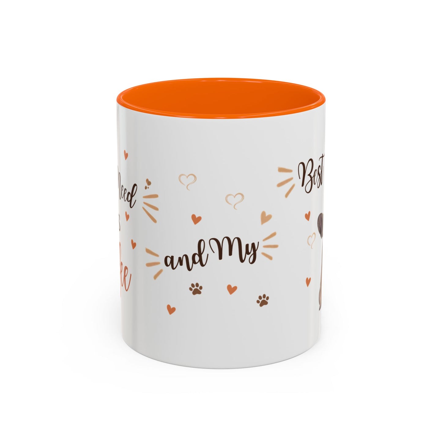 Best Friend French Bulldog Accent Coffee Mug — Cute Pet Lover Gift (11/15oz)