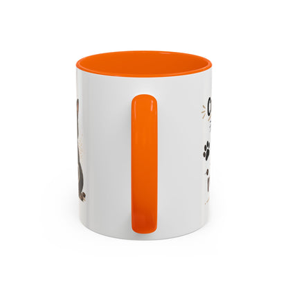 Cat Fuel Coffee Mug — Cute Black Cat Holding ‘Cat Fuel’ Cup, Funny Cat Lover Gift