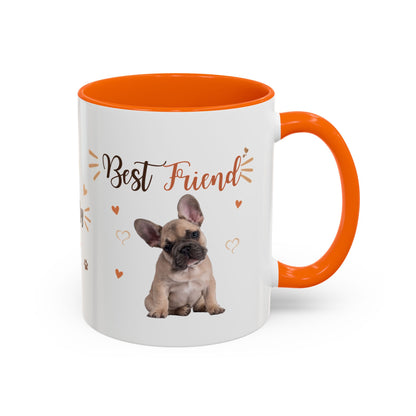 Best Friend French Bulldog Accent Coffee Mug — Cute Pet Lover Gift (11/15oz)