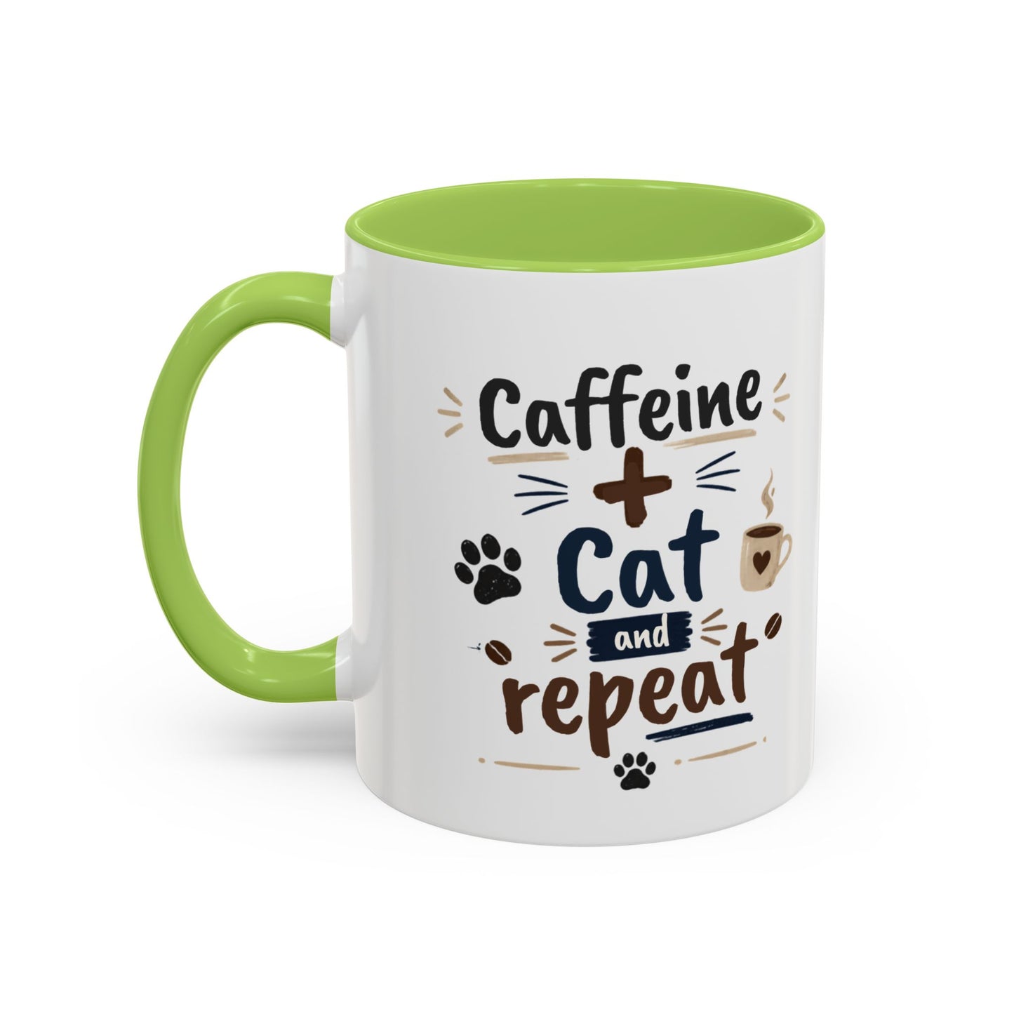 Cat Fuel Coffee Mug — Cute Black Cat Holding ‘Cat Fuel’ Cup, Funny Cat Lover Gift