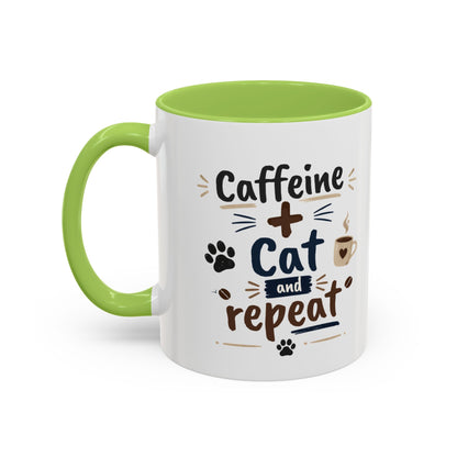 Cat Fuel Coffee Mug — Cute Black Cat Holding ‘Cat Fuel’ Cup, Funny Cat Lover Gift