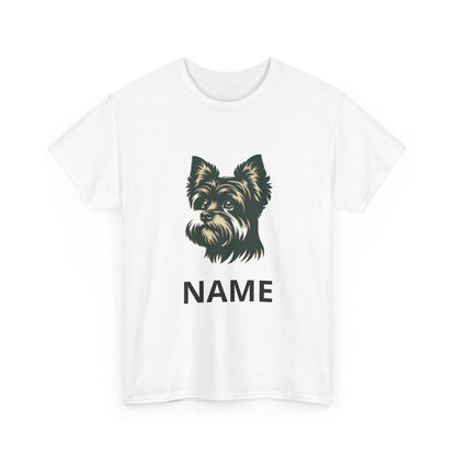 Personalized Yorkie T-Shirt — Custom Name Small Dog Portrait Tee
