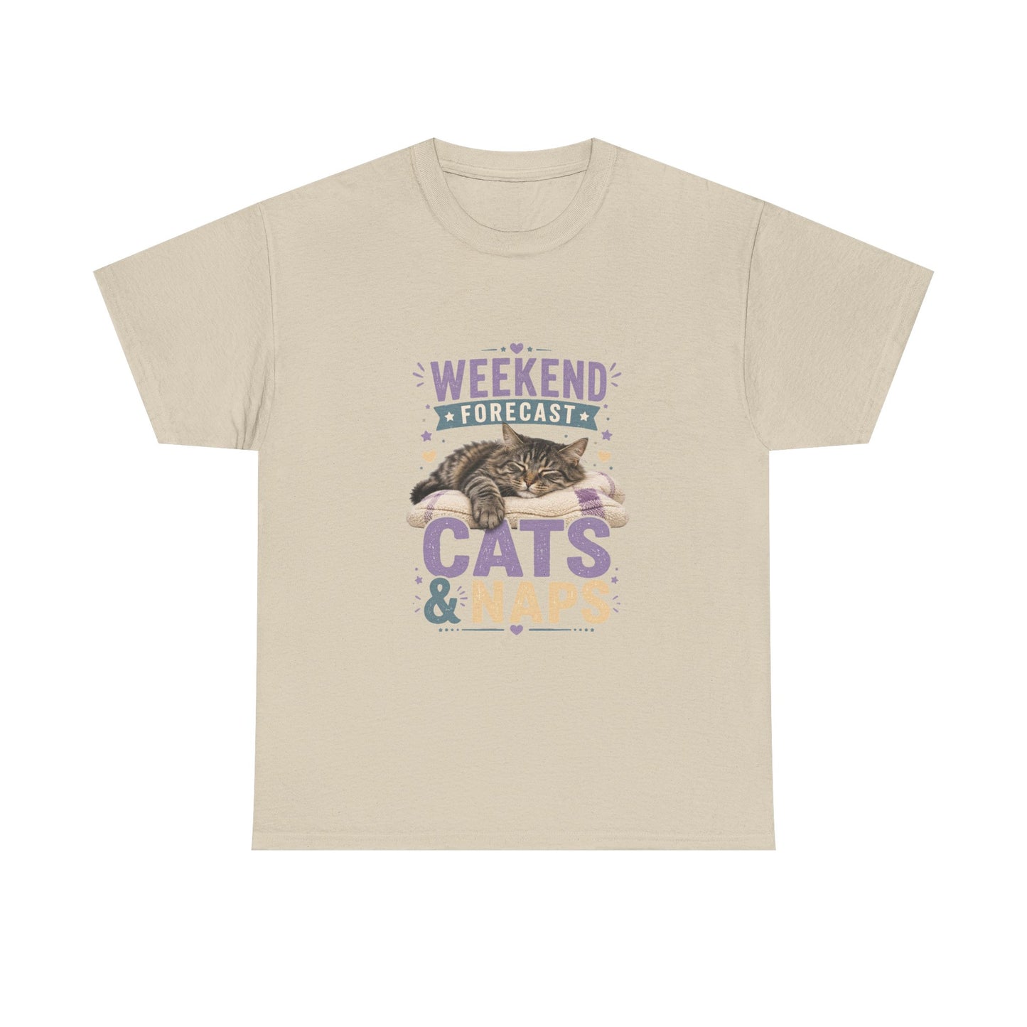 Cats & Naps Weekend Tee — Funny Cat Lovers Shirt