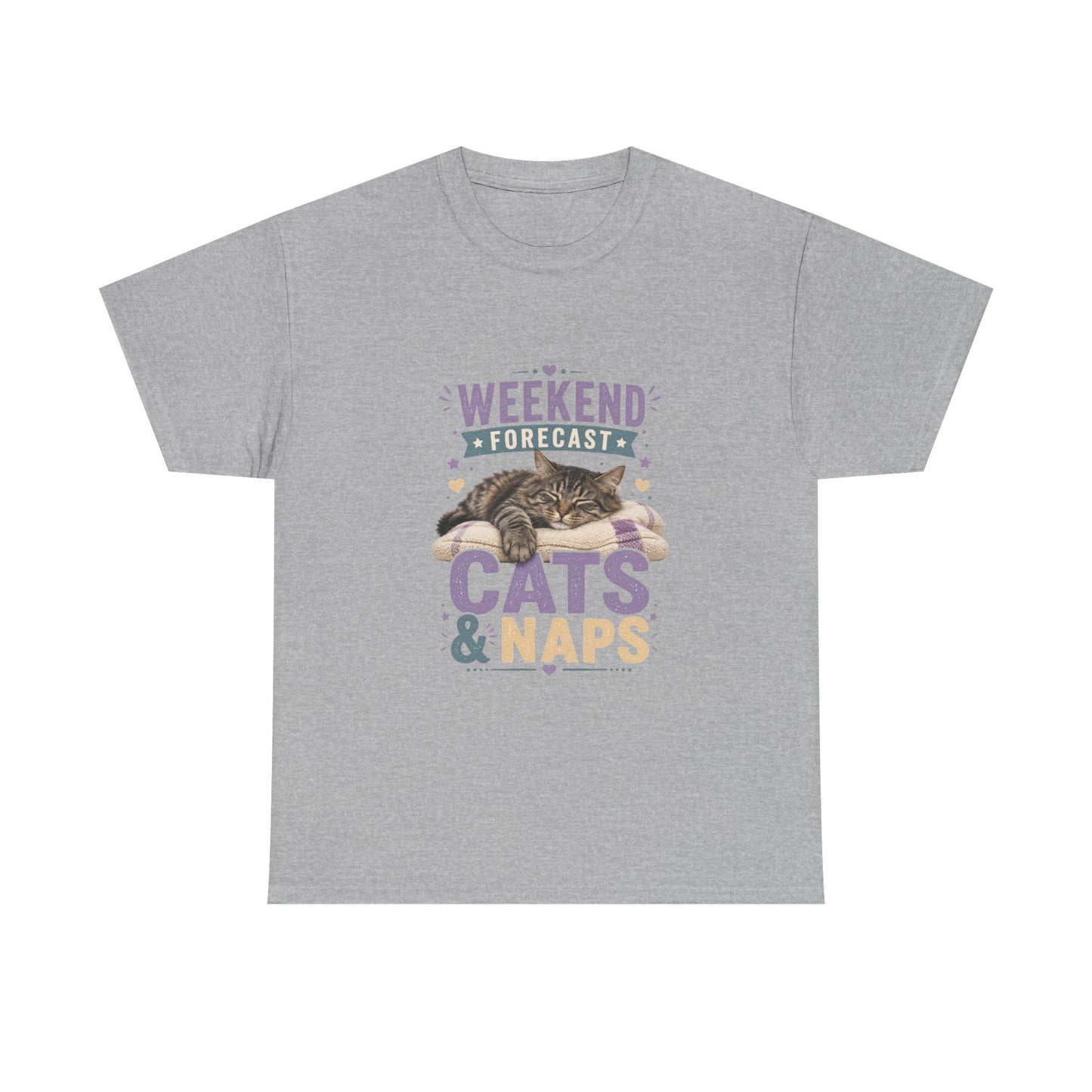 Cats & Naps Weekend Tee — Funny Cat Lovers Shirt