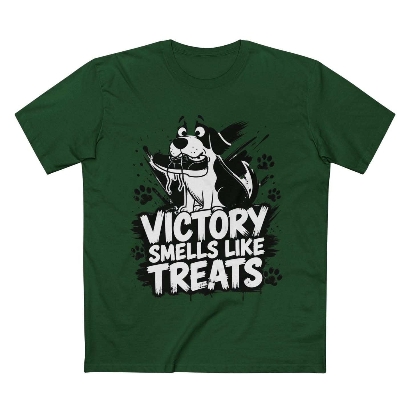 Victory Smells Like Treats Tee — Funny Dog Lover T‑Shirt