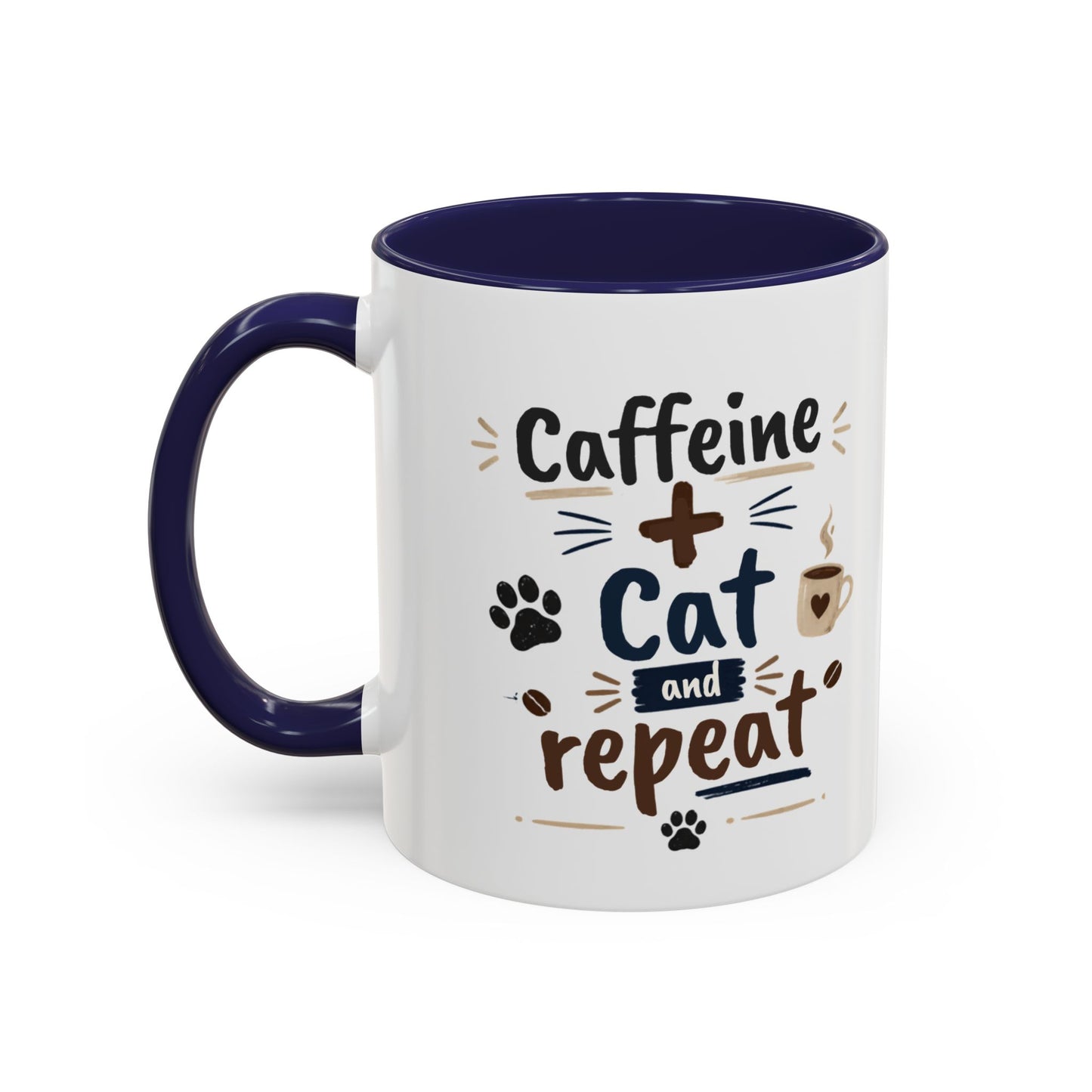 Cat Fuel Coffee Mug — Cute Black Cat Holding ‘Cat Fuel’ Cup, Funny Cat Lover Gift
