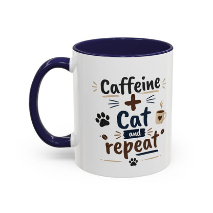 Cat Fuel Coffee Mug — Cute Black Cat Holding ‘Cat Fuel’ Cup, Funny Cat Lover Gift