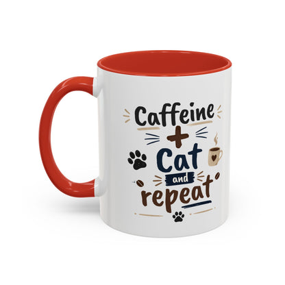 Cat Fuel Coffee Mug — Cute Black Cat Holding ‘Cat Fuel’ Cup, Funny Cat Lover Gift