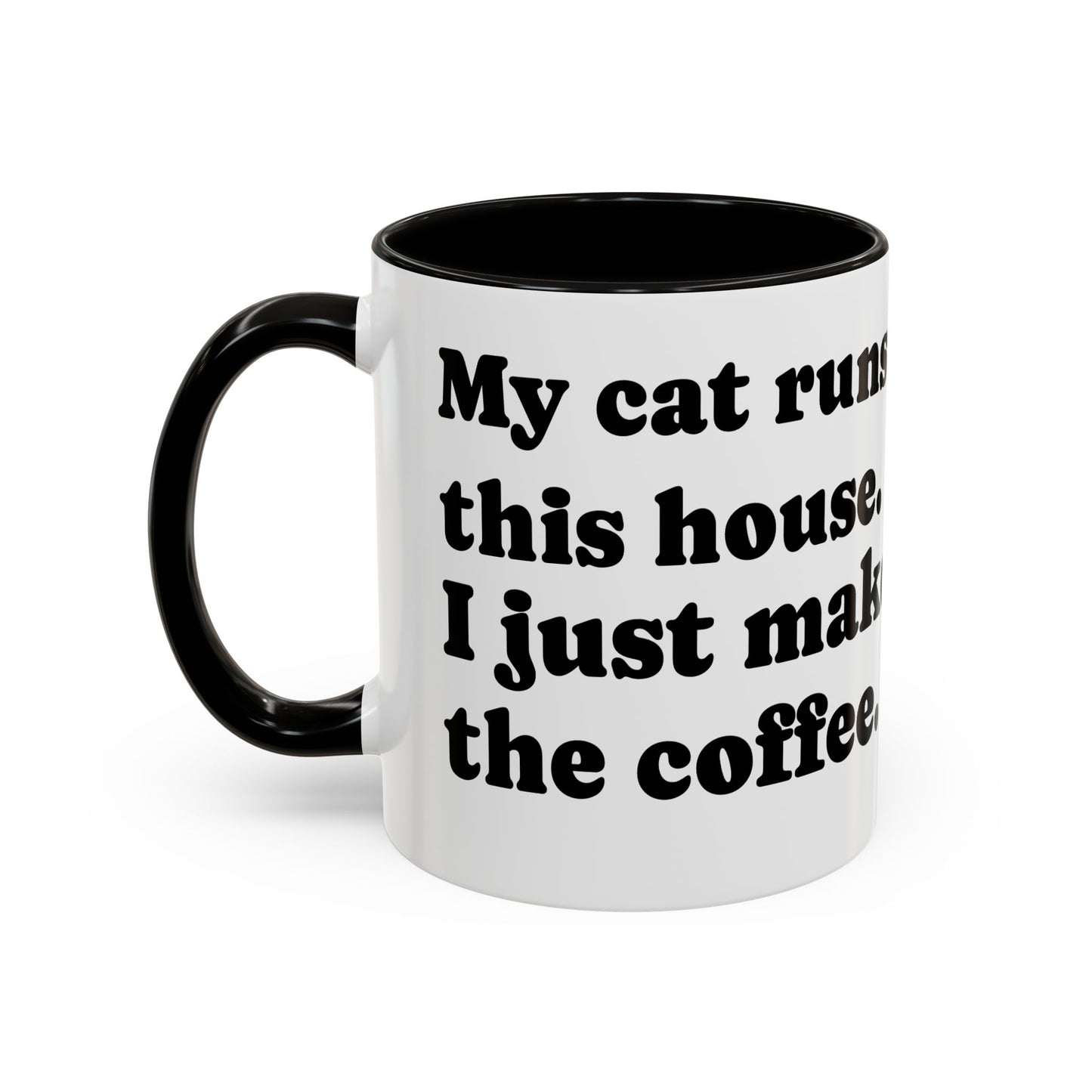 Cat Lover Coffee Mug (11oz/15oz) — Black Tuxedo Cat Heart Photo Design