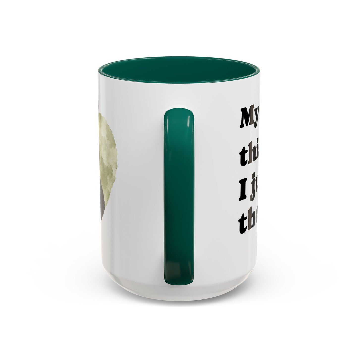 Cat Lover Coffee Mug (11oz/15oz) — Black Tuxedo Cat Heart Photo Design