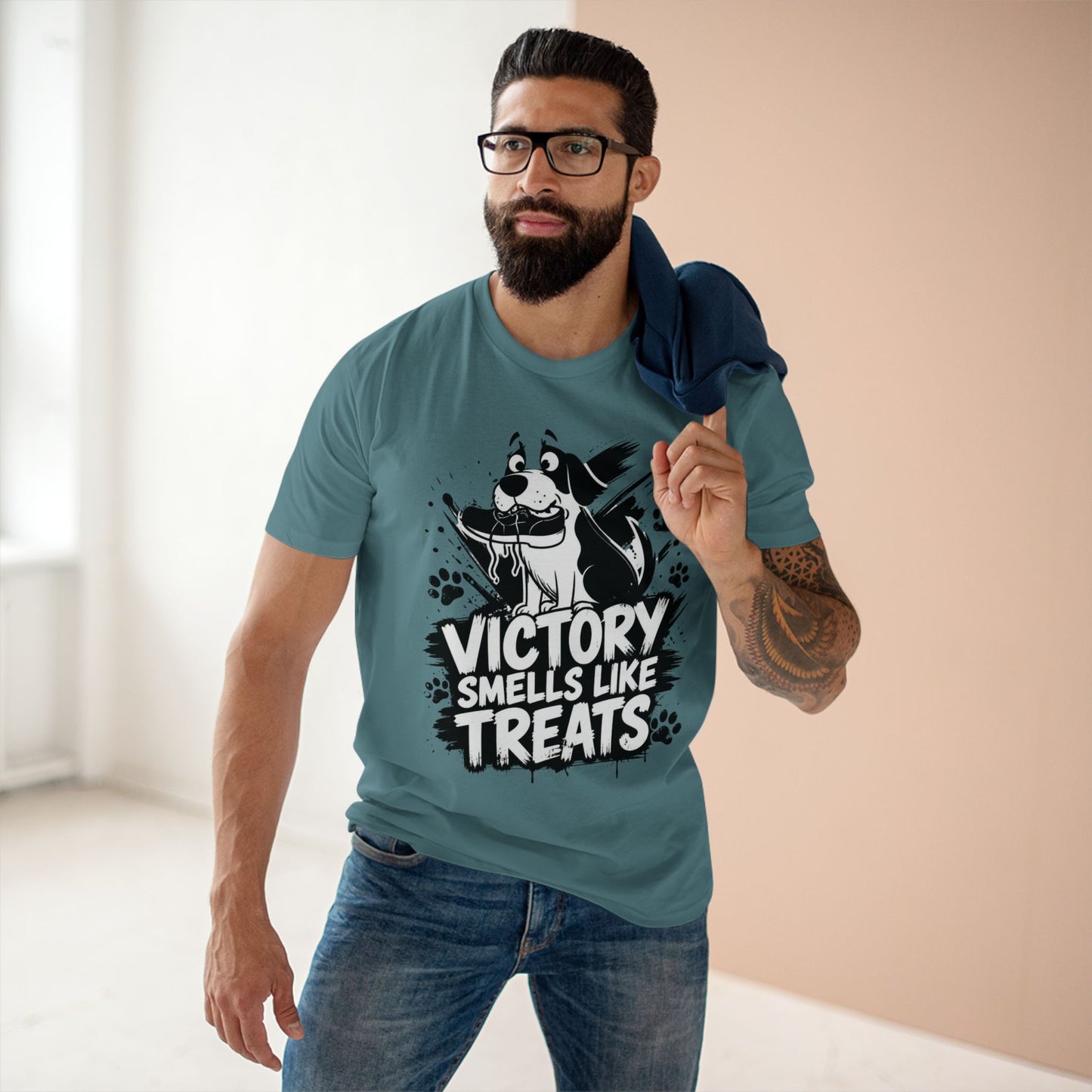 Victory Smells Like Treats Tee — Funny Dog Lover T‑Shirt