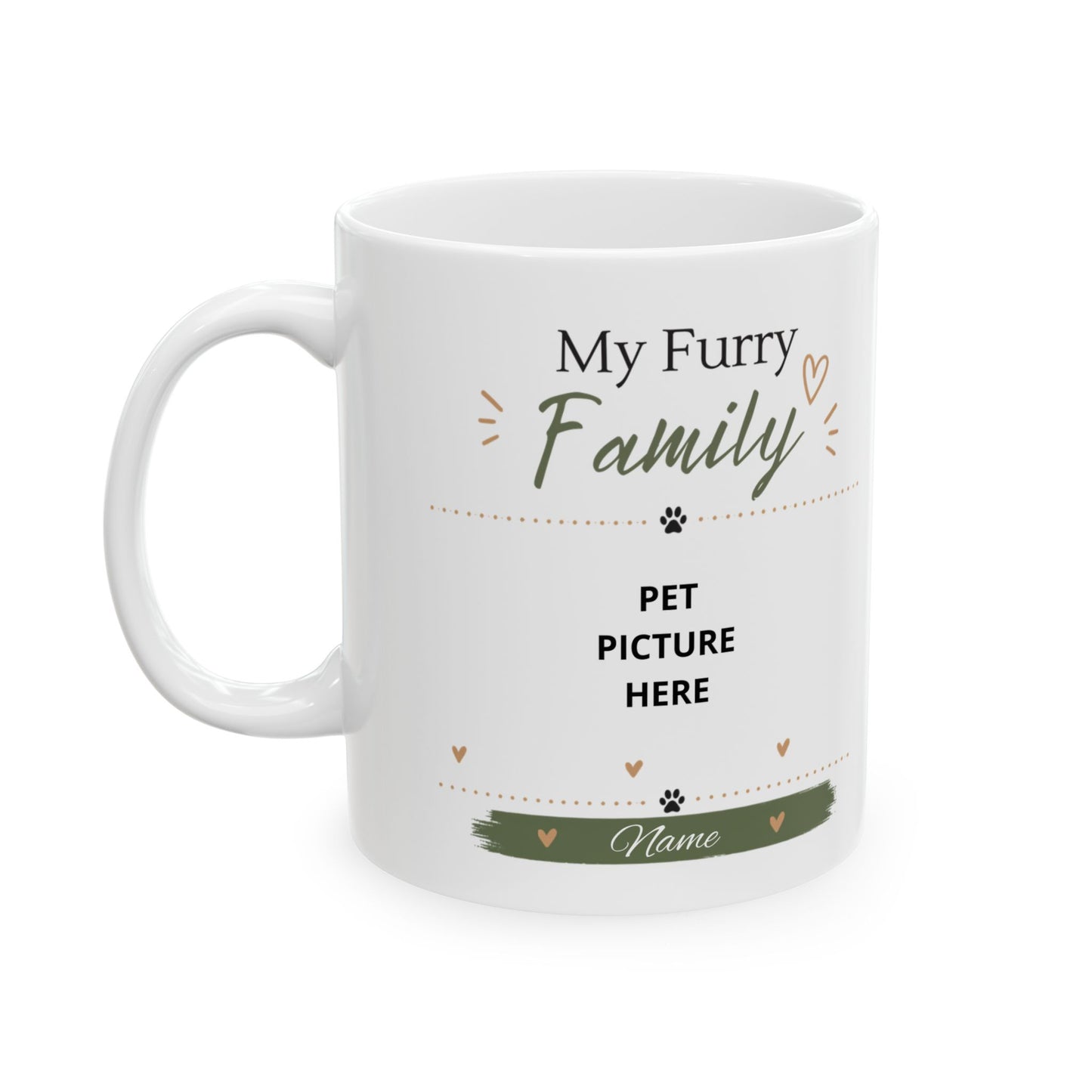 Funny Family Coffee Mug — “My Hurry Is Family” Ceramic Tea Cup (11oz & 15oz)