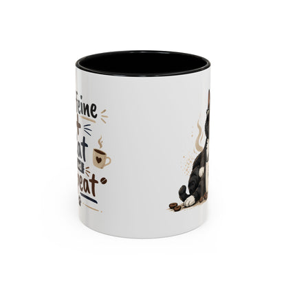 Cat Fuel Coffee Mug — Funny Black Cat Coffee Cup (11/15oz)