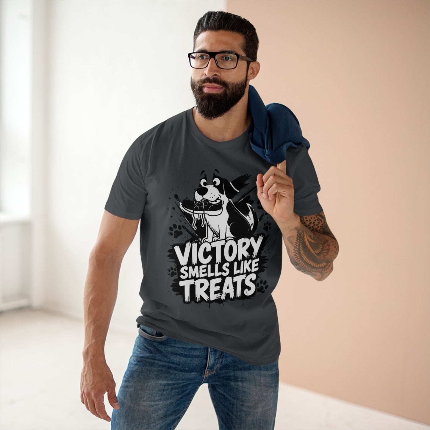 Victory Smells Like Treats Tee — Funny Dog Lover T‑Shirt