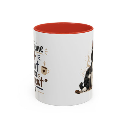Cat Fuel Coffee Mug — Funny Black Cat Coffee Cup (11/15oz)