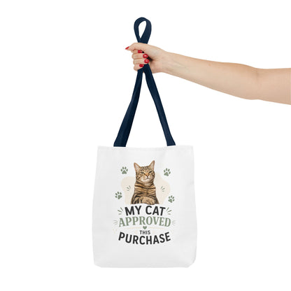 Cat-Approved Tote Bag – "My Cat Approved This Purchase" Cute Cat Shopper Tote