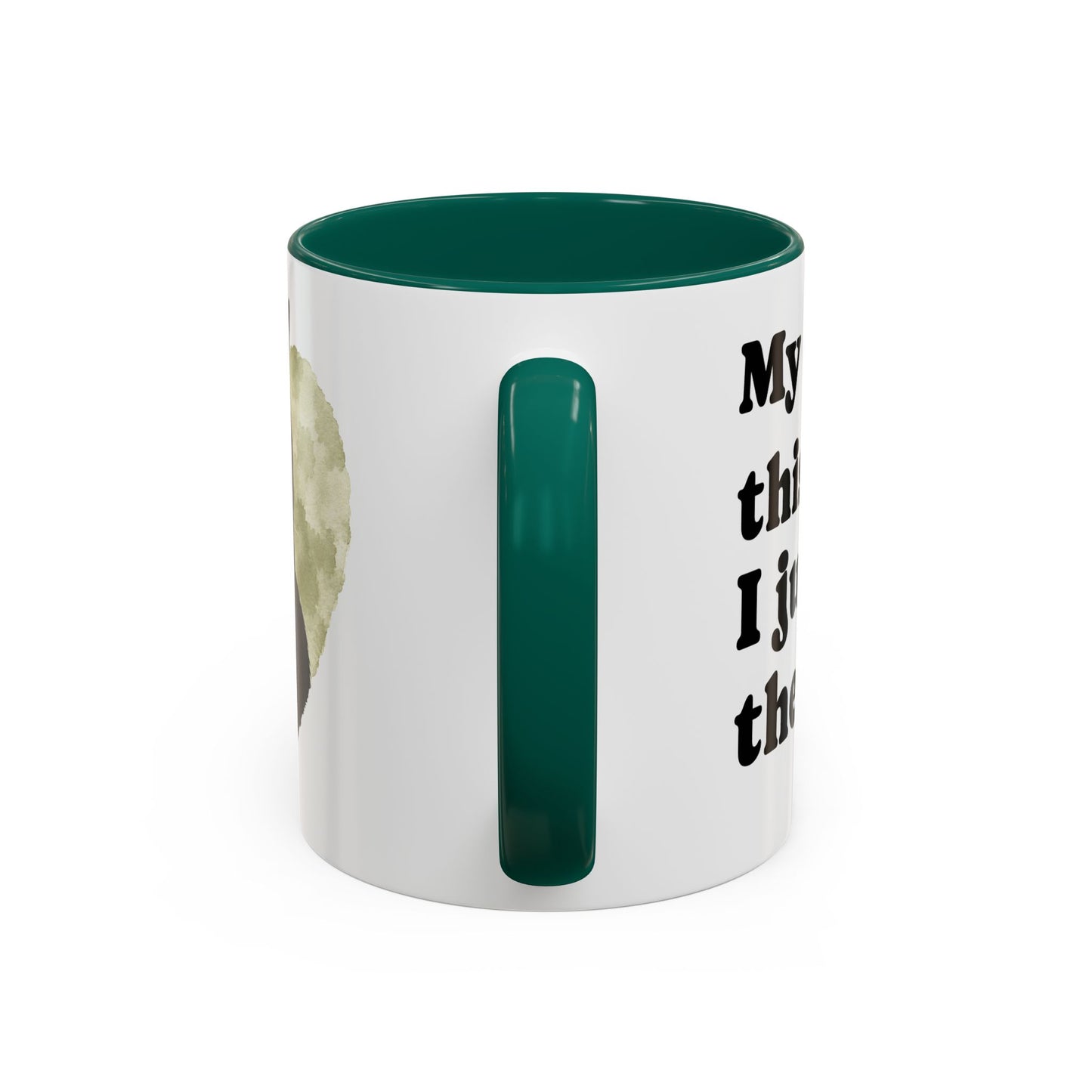 Cat Lover Coffee Mug (11oz/15oz) — Black Tuxedo Cat Heart Photo Design