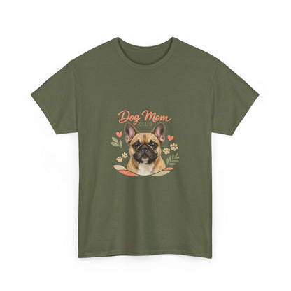 Dog Mom Club T-Shirt — Cute French Bulldog Floral Tee for Dog Lovers