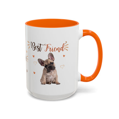 Best Friend French Bulldog Accent Coffee Mug — Cute Pet Lover Gift (11/15oz)