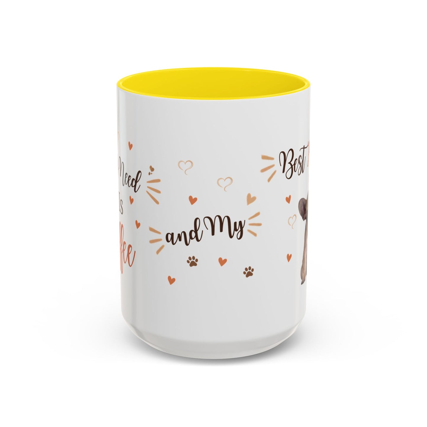 Best Friend French Bulldog Accent Coffee Mug — Cute Pet Lover Gift (11/15oz)
