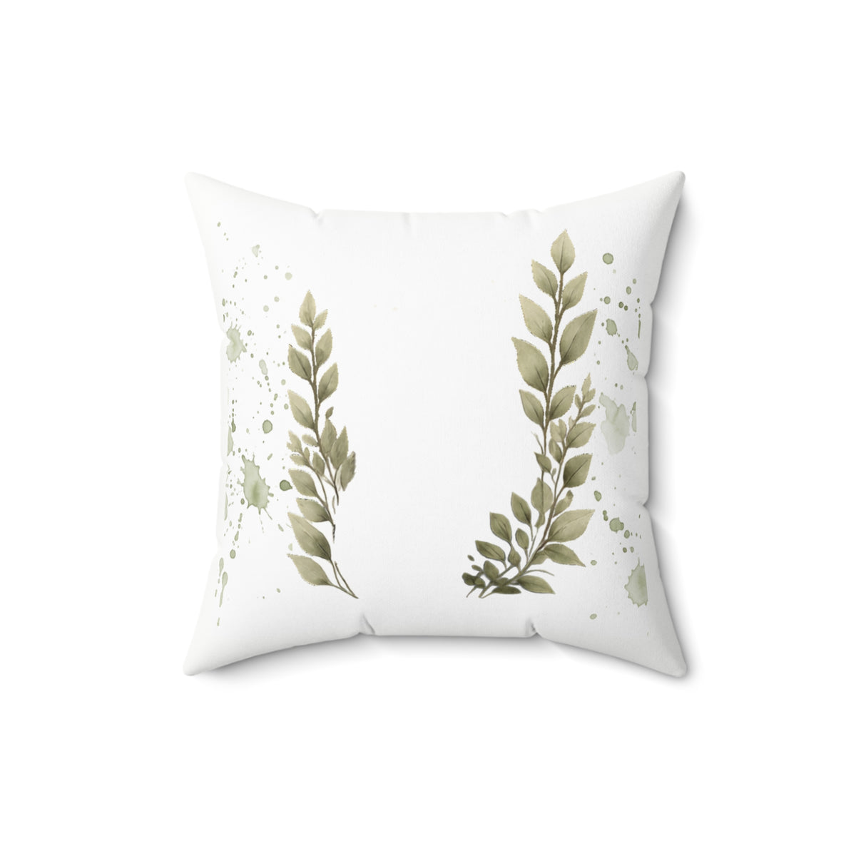 Botanical Leaf Pillow, Minimalist Nature Decor