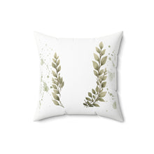 Botanical Leaf Pillow, Minimalist Nature Decor