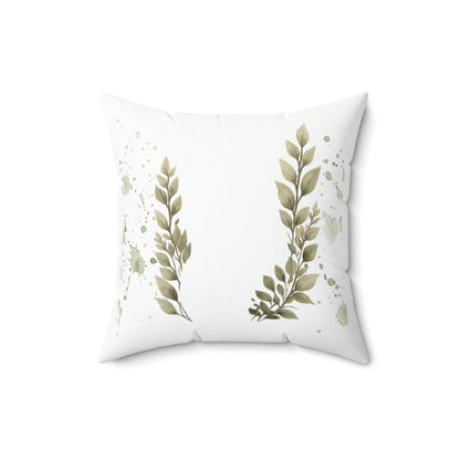Botanical Leaf Pillow, Minimalist Nature Decor