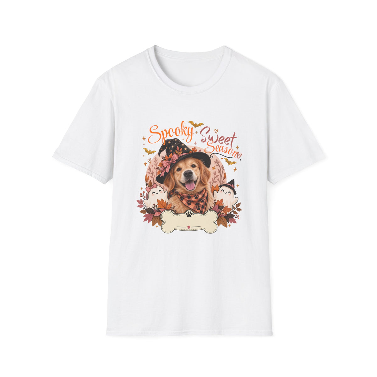 Personalized Golden Retriever Halloween T-Shirt – Custom Pet Name Tee