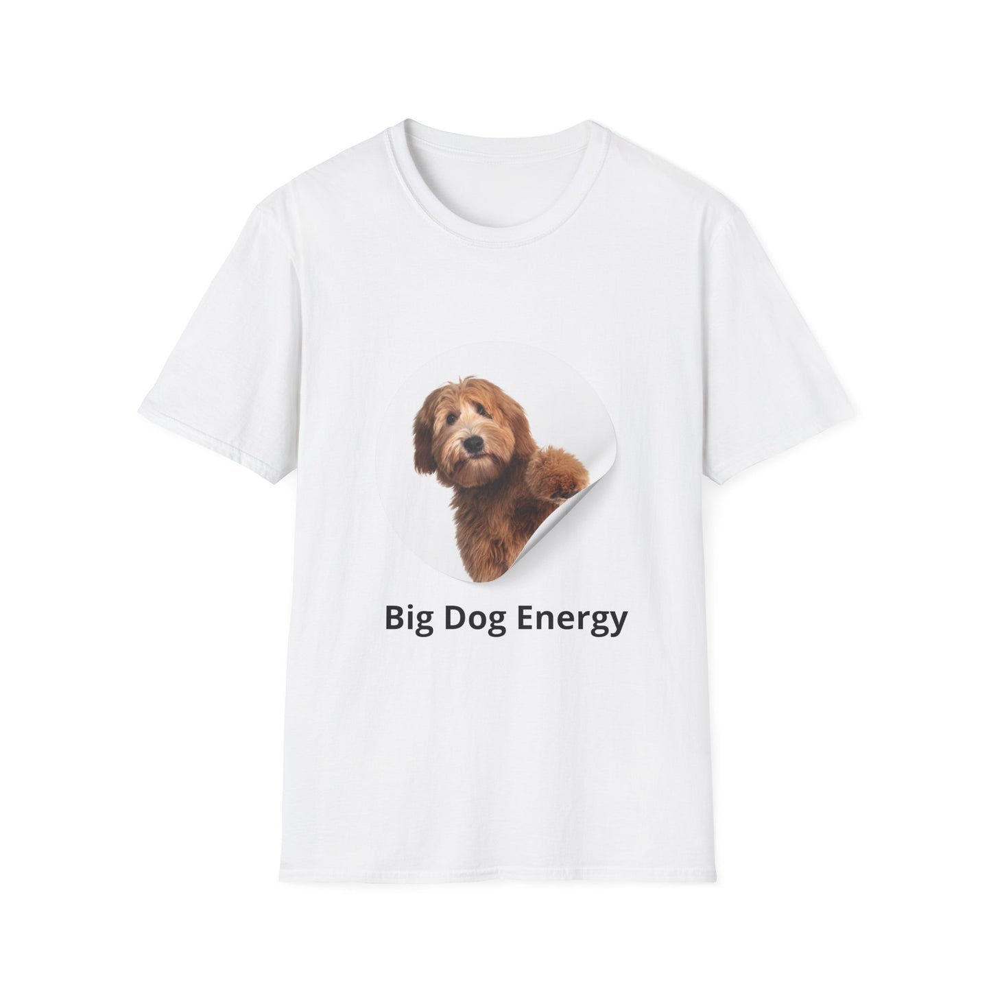 Big Dog Energy T-Shirt — Cute Peekaboo Doodle Graphic Tee