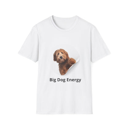 Big Dog Energy T-Shirt — Cute Peekaboo Doodle Graphic Tee