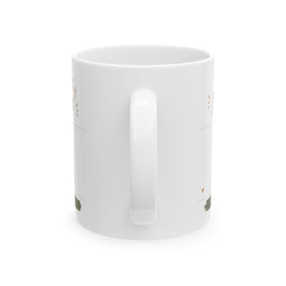 Funny Family Coffee Mug — “My Hurry Is Family” Ceramic Tea Cup (11oz & 15oz)