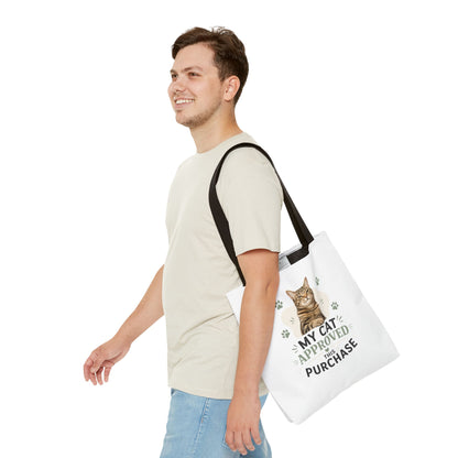 Cat-Approved Tote Bag – "My Cat Approved This Purchase" Cute Cat Shopper Tote