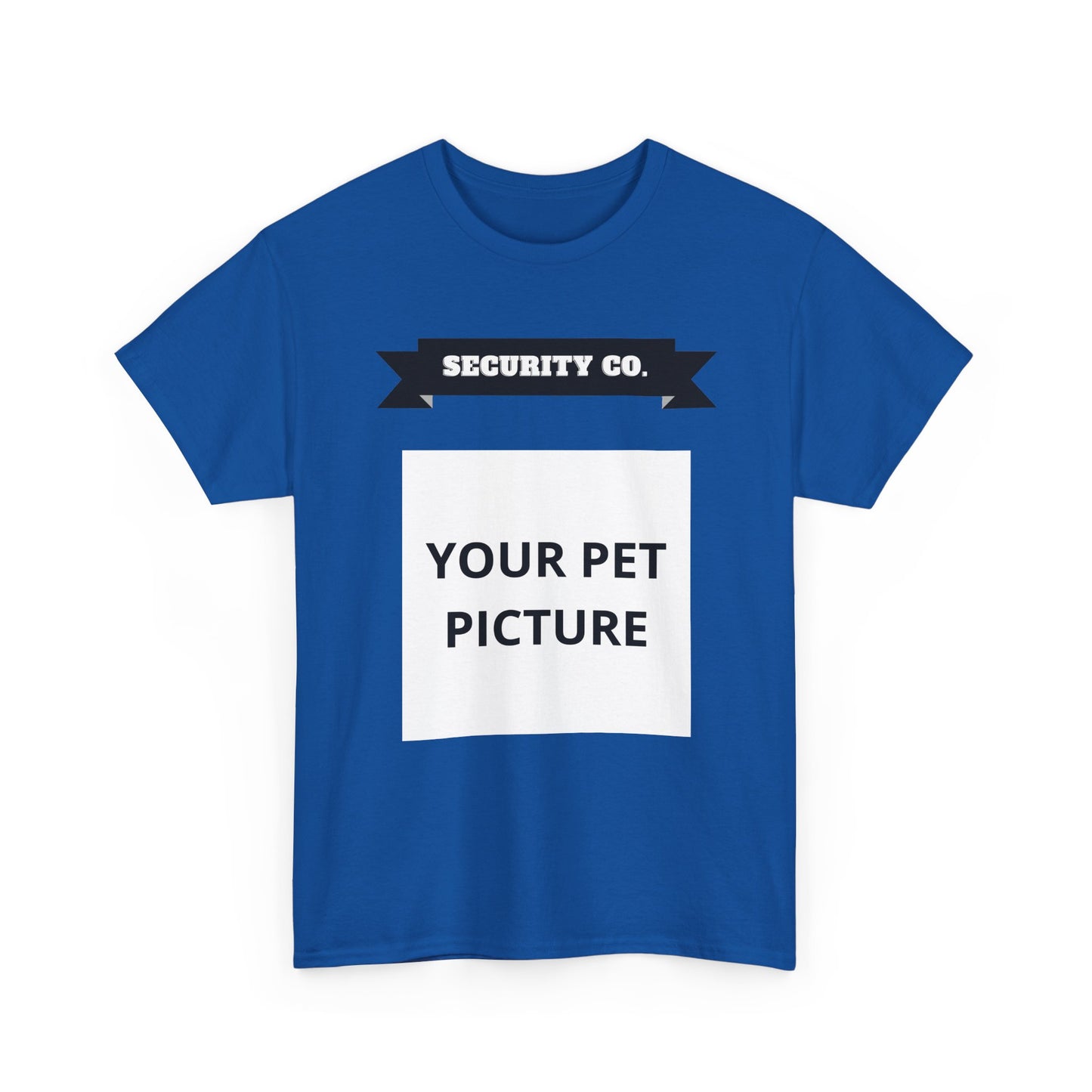 Security Co. Custom Pet Picture Tee — Personalized Pet Photo T-Shirt